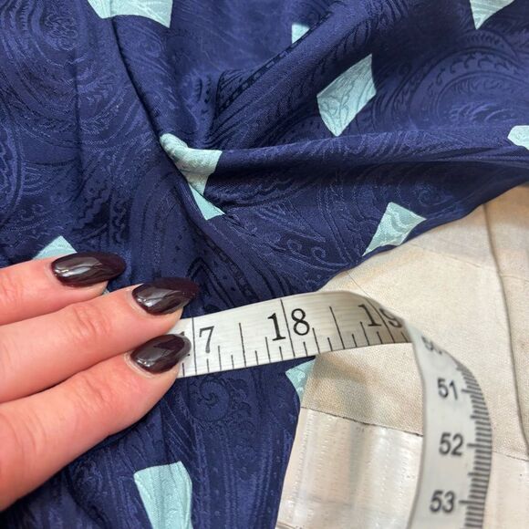 Vintage Richard Warren 100% Silk Textured Midi‎ Dress Short Sleeves Size 8 - Picture 11 of 16